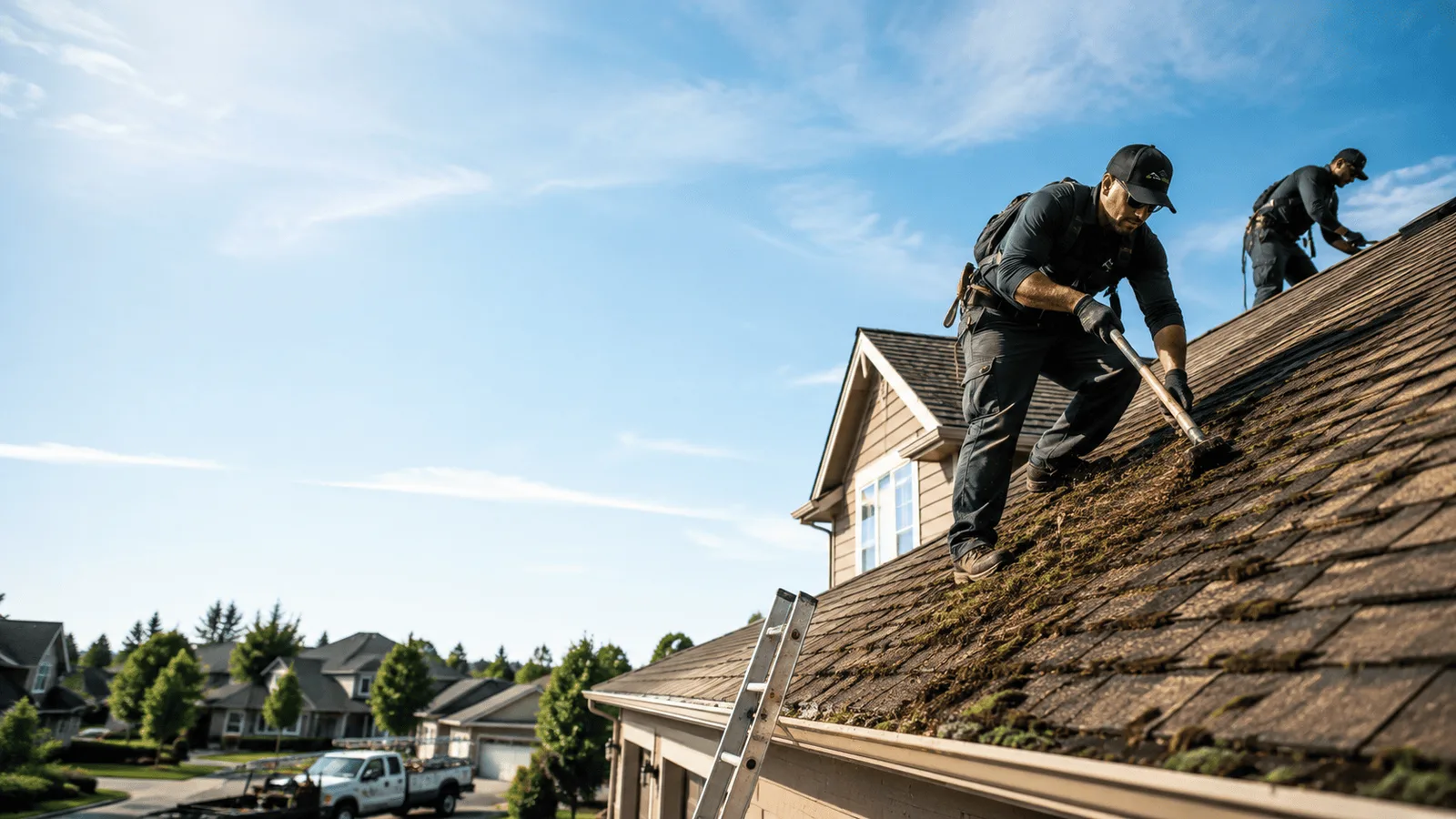 Roof Moss Removal in Pekin, IL near me